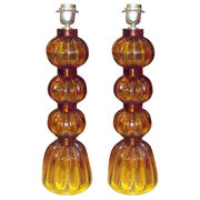 amber lamps